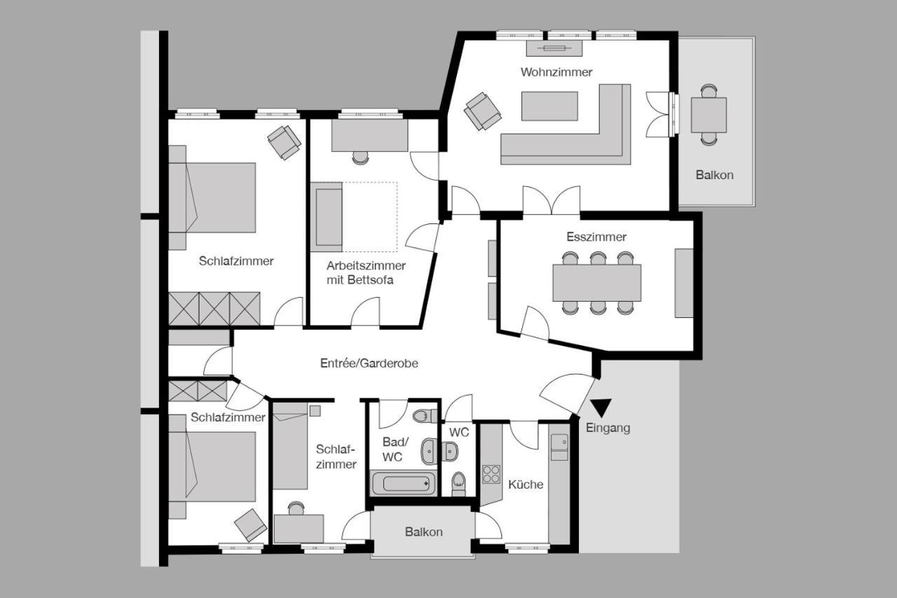 City Stay Furnished Apartments - Fasenstaubstrasse Шафхаузен Экстерьер фото